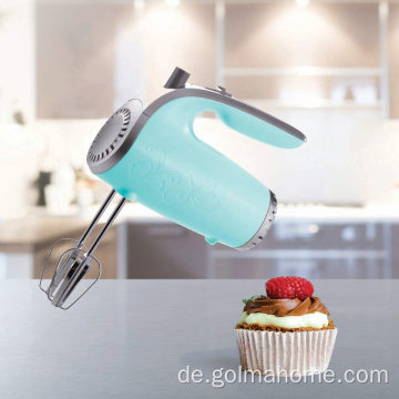 150W/200W/250W/300W Handmixer Elektrischer Power Handmixer zum Backen von Kuchen Eiercreme Schlagbesen 5-Gang mit Turbo